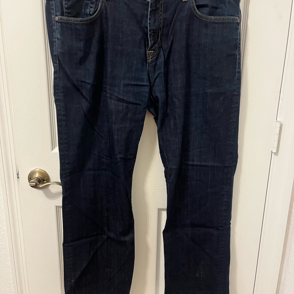 7 For All Mankind Carsen Men's Deep Indigo Straight Jeans